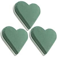COM-FOUR® compuesto para macetas 3x para arreglos florales en forma de corazón - espuma floral para flores frescas…